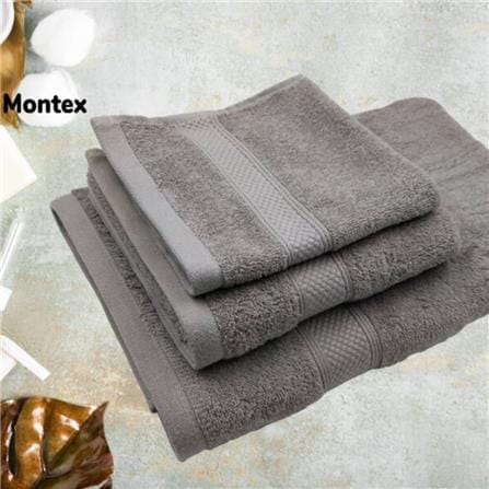 MONTEX QL FACE TOWEL USA COTTON 33 X 33CM &ndash; GREY
