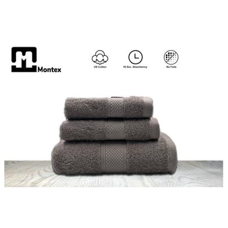 MONTEX QL FACE TOWEL USA COTTON 33 X 33CM &ndash; GREY