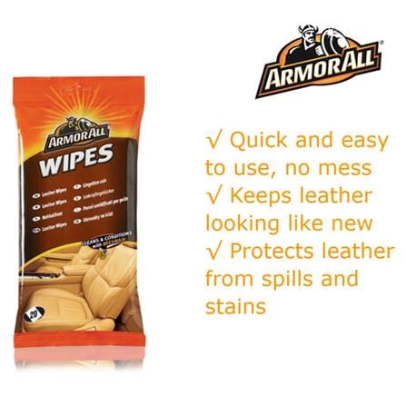 ARMOR ALL AUTO PAINT CARE LEATHER FLOW WIPES 20CT