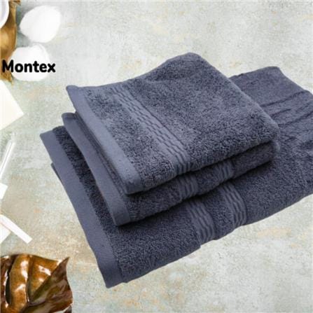MONTEX SOFTY BATH TOWEL 68 X 137CM BLUE GREY
