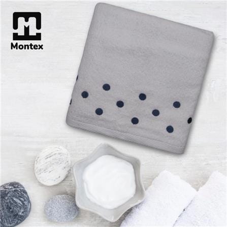 MONTEX EMBROIDERY BATH TOWEL 27? x 54? &ndash; WHITE