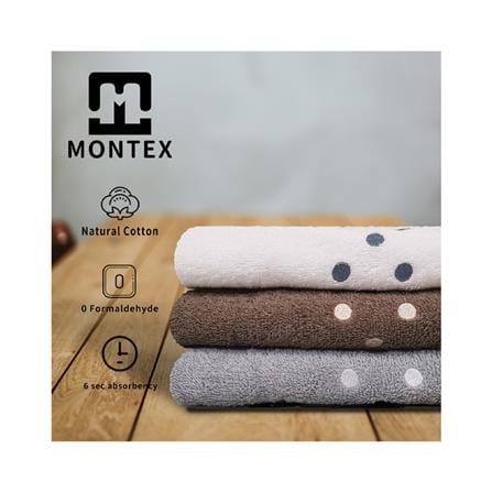LOFTEX EMBROIDERY CIRCLE HAND TOWEL 15"X28"-BRO