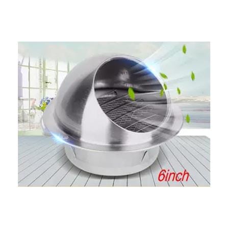 CENTO HOOD CAP STAINLESS STEEL HOM-CTDUCTCAP 6INCH