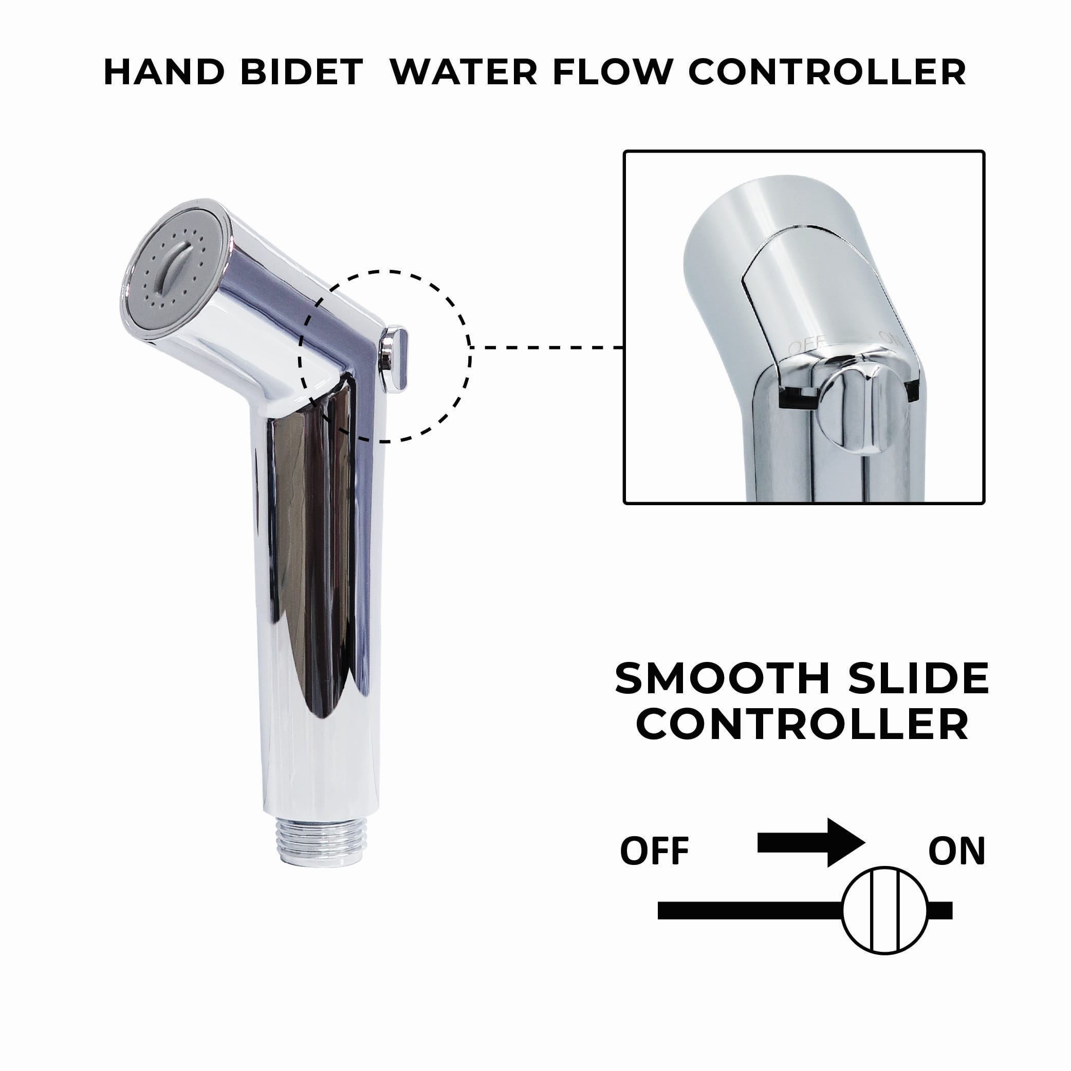 WATERTEC RINSING SPRAY SET FBD-HBC020-5TP CHROME H36XW25XD3.50 CM