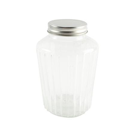 GLASS CANISTER US JAR 1L