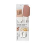 SPATULA AND BRUSH COOK CHARMY WHITE 2PCS
