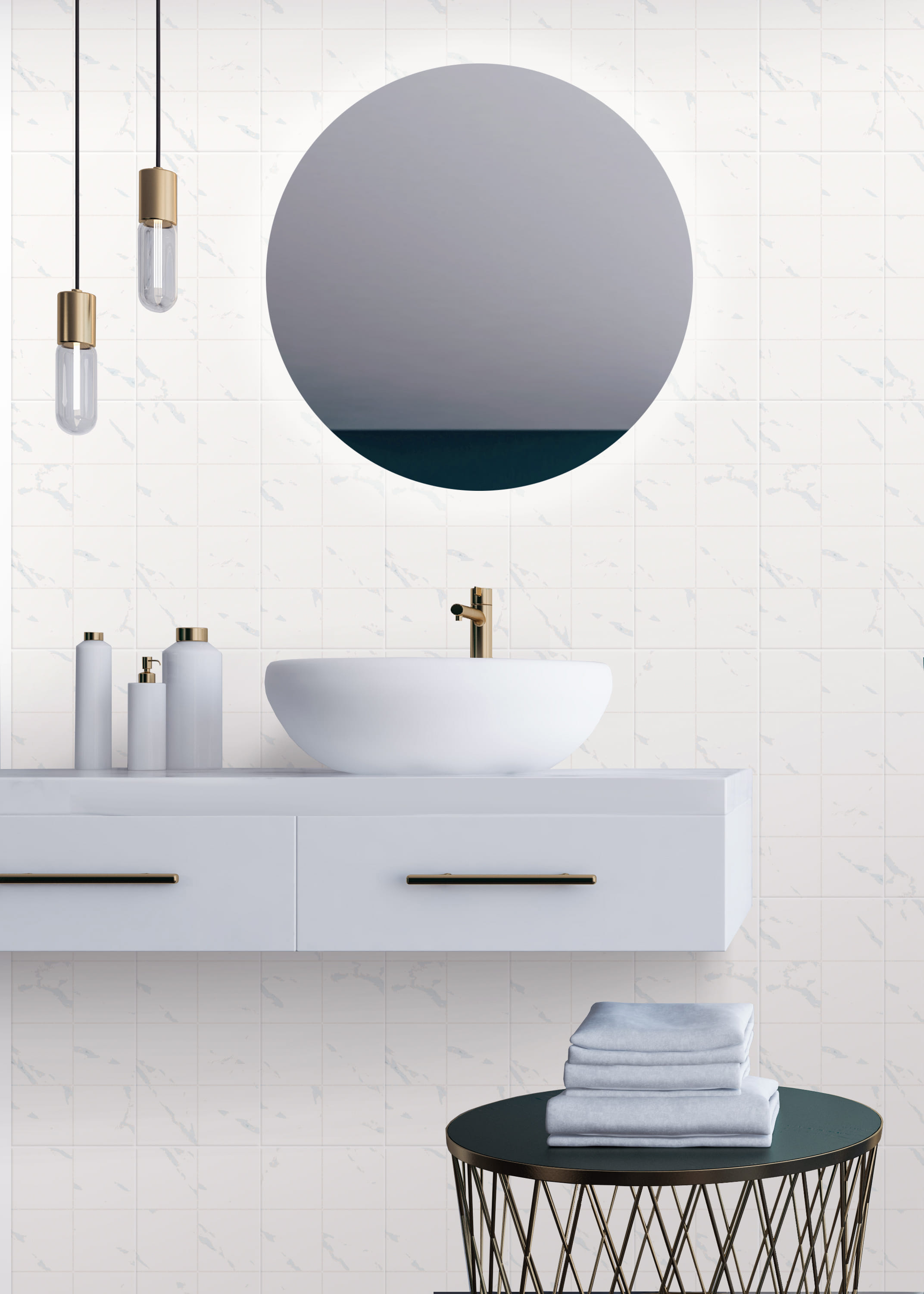 DURAGES WALLTILE 20X40CM DAMON WHITE 1.0M2