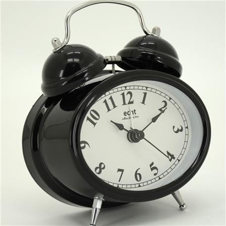 ECHT 3" ALUMINIUM DIAL SILENT METAL ALARM CLOCK WITH BACKLIGHT E619
