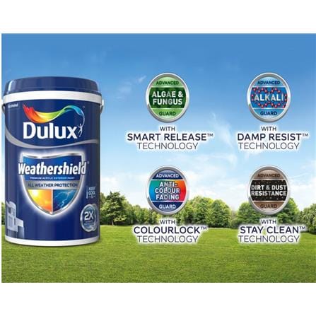 DULUX WEATHERSHIELD 2X 5L BASE D EXTERIOR-PAINT
