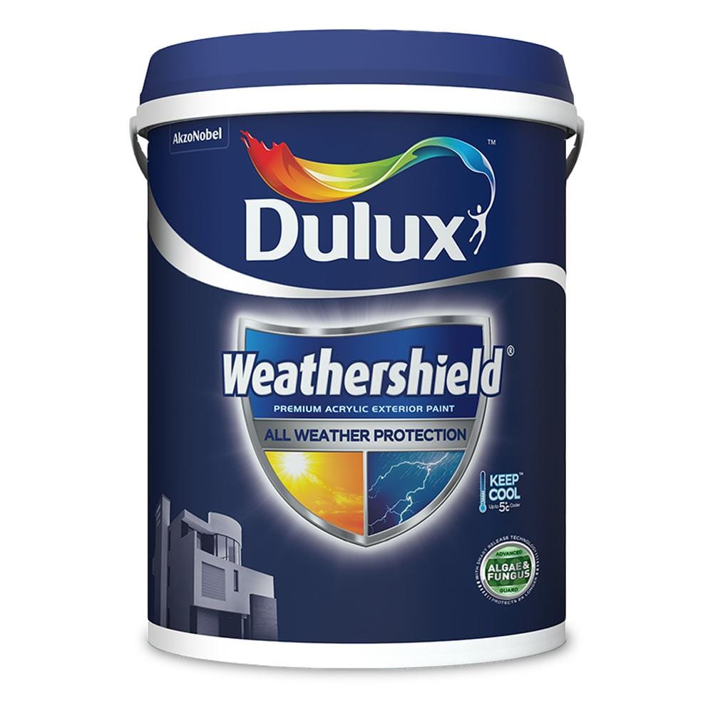 DULUX WEATHERSHIELD 2X PROTECTION EXTERIOR PAINT 1 LITRE BASE D