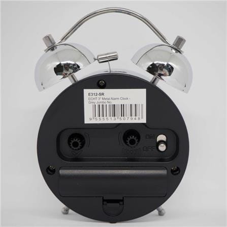ECHT 4" METAL BELL ALARM CLOCK With Back