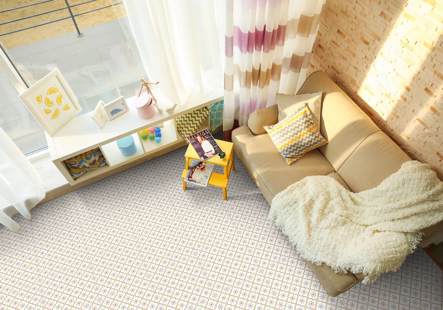 TARA FLOORTILE 40X40CM FALA BEIGE 0.96M2