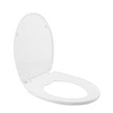 WATERTEC PLASTIC TOILET SEAT FTS-001011-1TK WHITE H45XW36XD3 CM