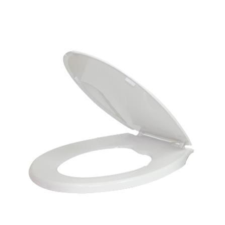 WATERTEC PLASTIC TOILET SEAT FTS-001011-1TK WHITE H45XW36XD3 CM