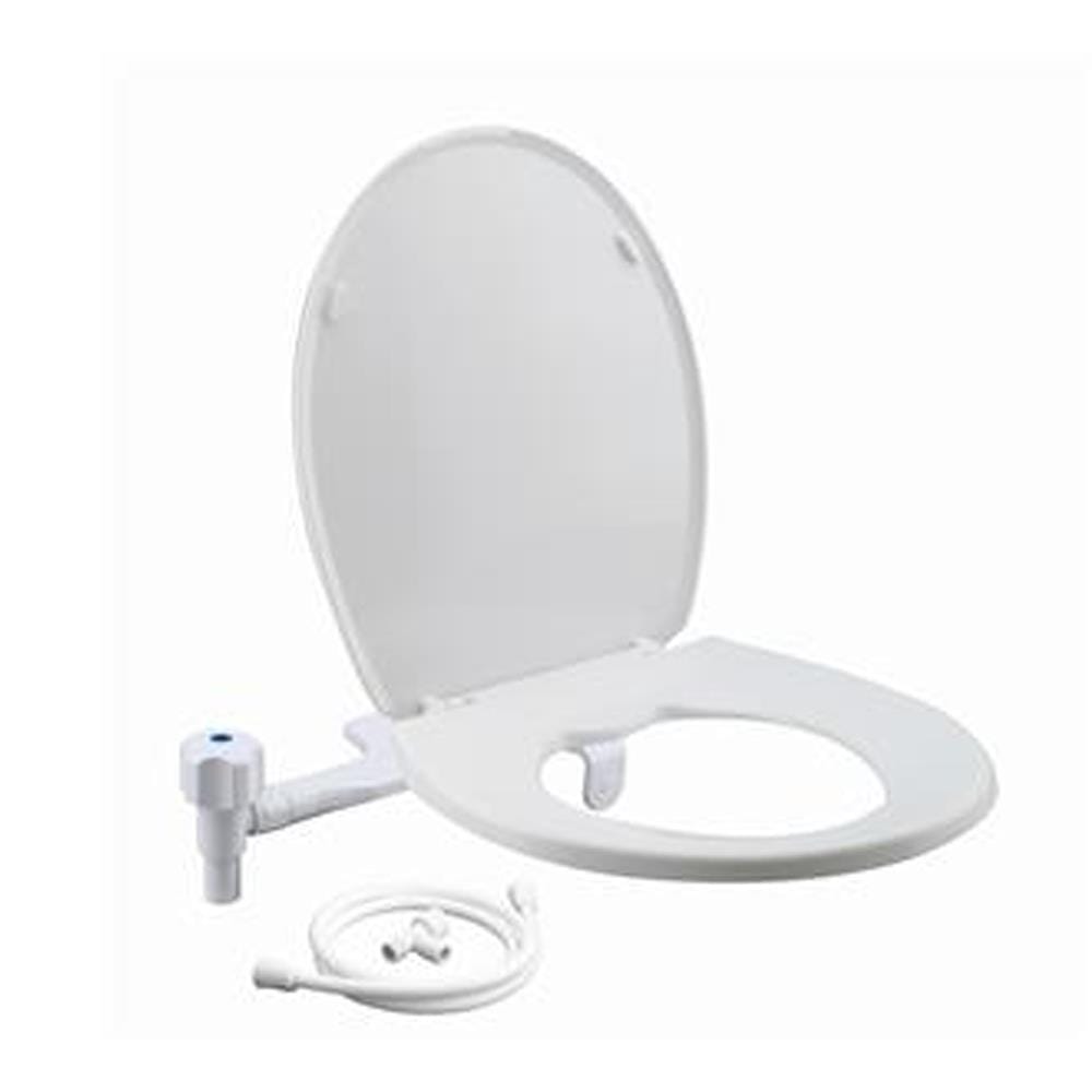 WATERTEC PLASTIC TOILET SEAT WITH BIDET KIT E02011