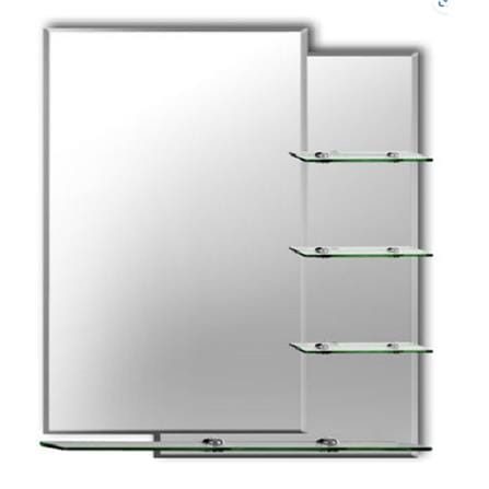 MOYA MIRROR FRAMELESS WITH SHELF HLMS002 60X80CM