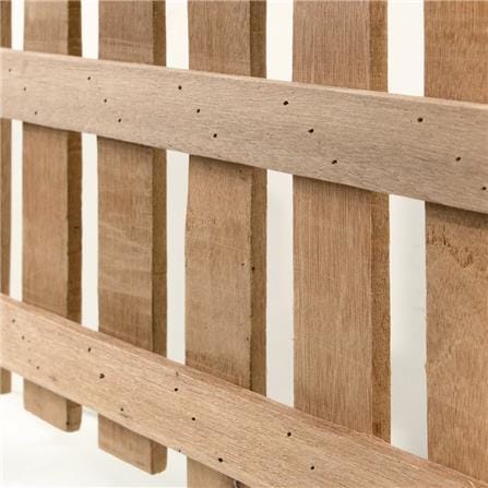 ME LIVING NICE WOODEN FENCE W70XH40CM BROWN