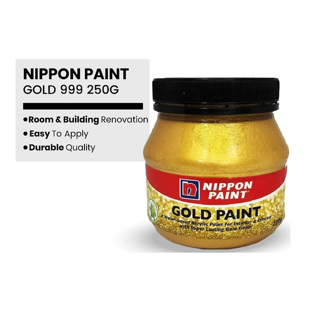 NIPPON 999 GOLD PAINT 250G INTERIOR / EXTERIOR / WOOD AND METAL