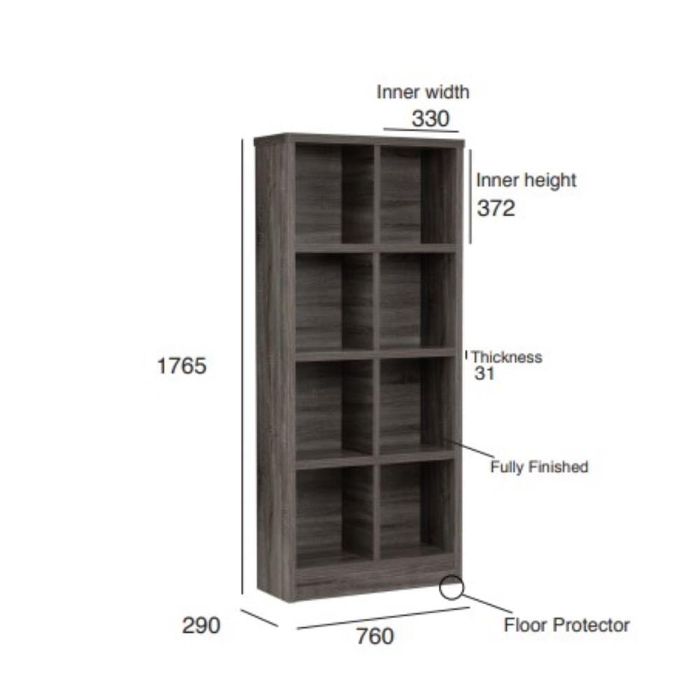 HAVIR FILE CABINET 8 HOLE NUHOOM SONOMA DARK