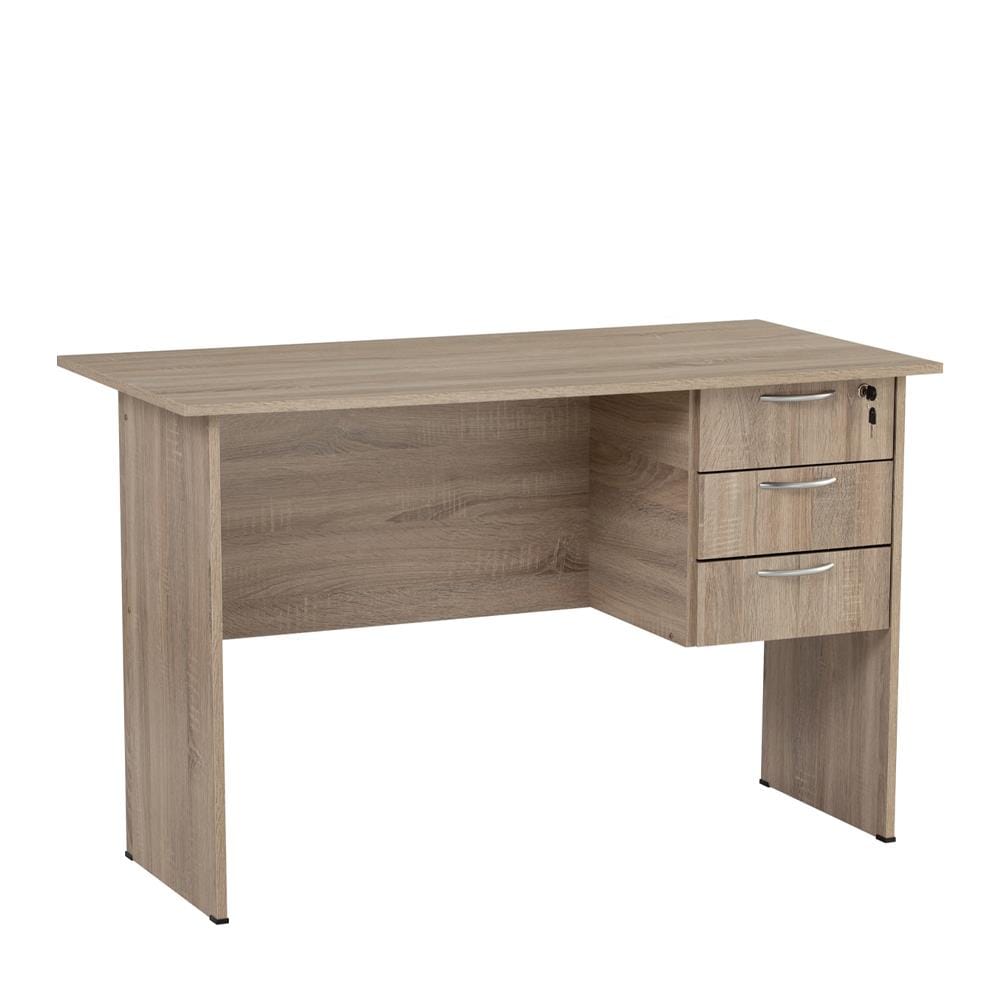 NUHOOM ECO 4 OFFICE TABLE 3 DRAWER  SONOMA OAK