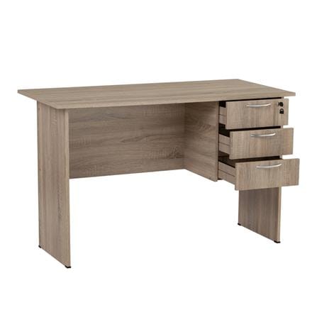 NUHOOM ECO 4 OFFICE TABLE 3 DRAWER  SONOMA OAK