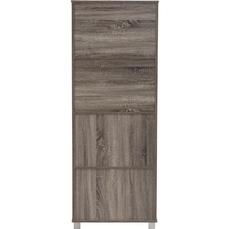 NUHOOM NAOMI 8 DOOR STORAGE BOX WITH LOCK DARK SONOMA