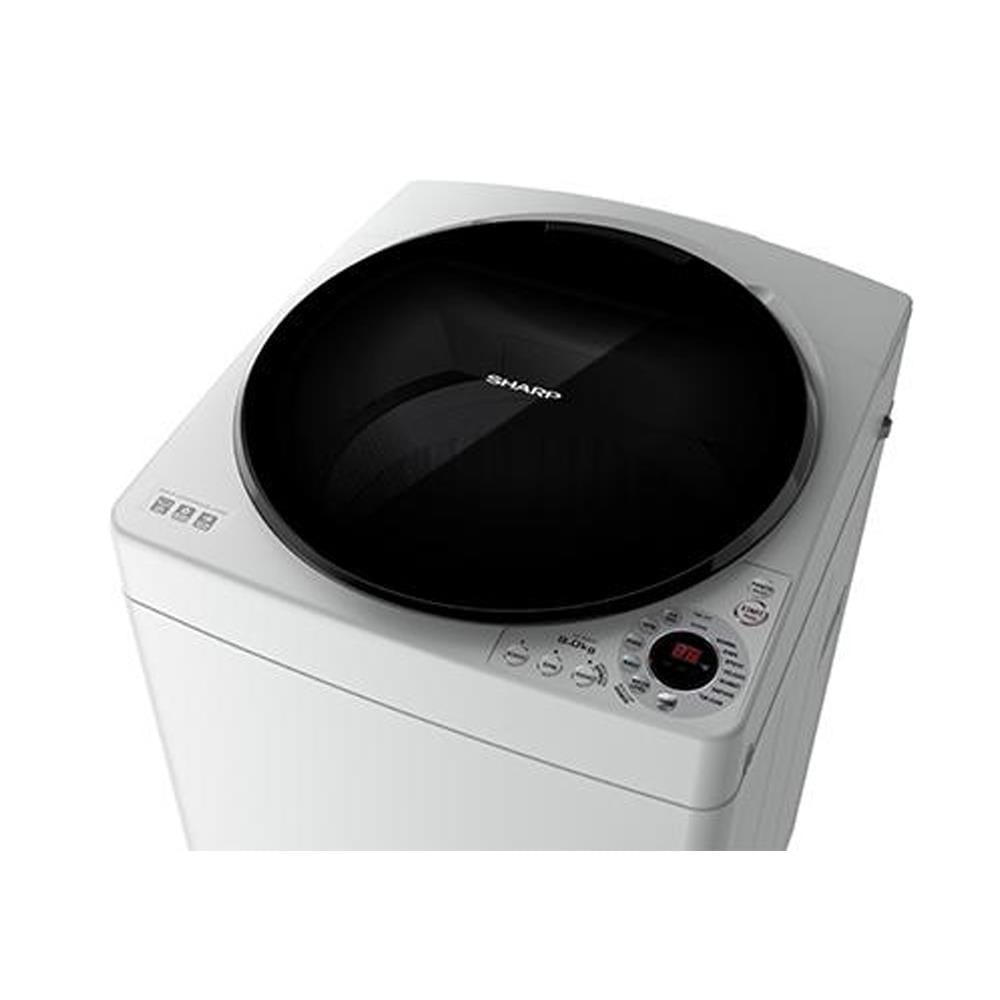 SHARP TOP LOAD WASHING MACHINE ESW809H 8KG LIGHT GREY
