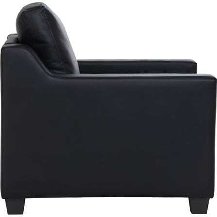 NESTHOUZ BALENO SOFA 1 SEATER SOFABLACK PU