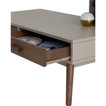NUHOOM COFFEE TABLE BAILEY 120CM WALNUT/WHITE