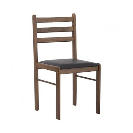 NUHOOM WALD DINING SET 1+4 DARK WALNUT