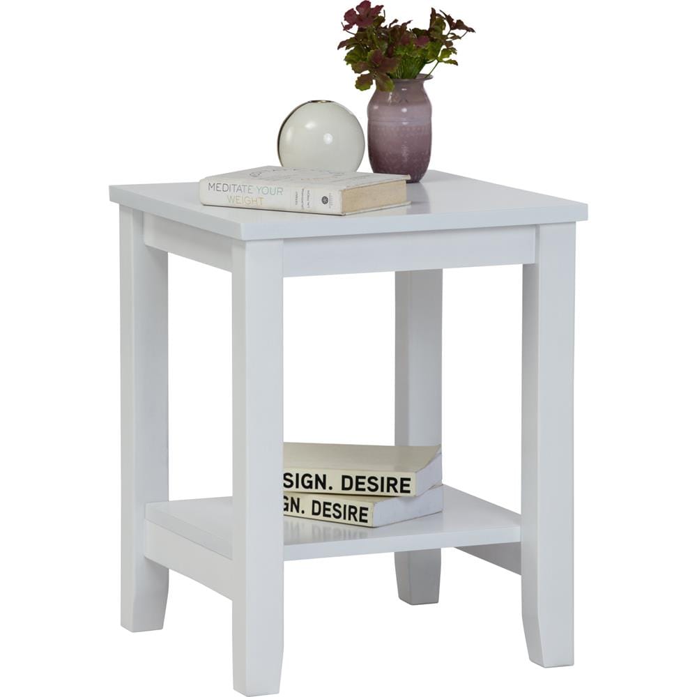 NUHOOM BEDSIDE TABLE ELINA WHITE