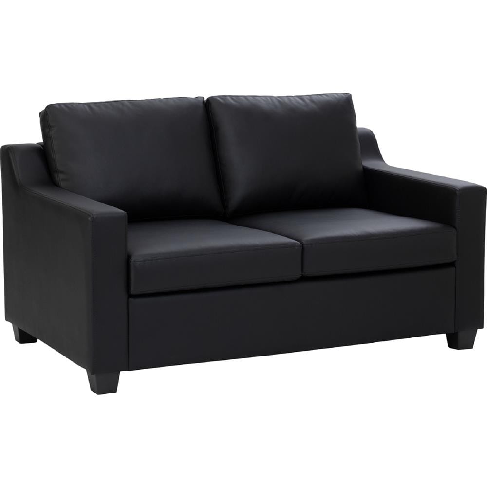 NESTHOUZ BALENO SOFA 2 SEATER SOFABLACK PU
