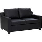 NESTHOUZ BALENO SOFA 2 SEATER SOFABLACK PU