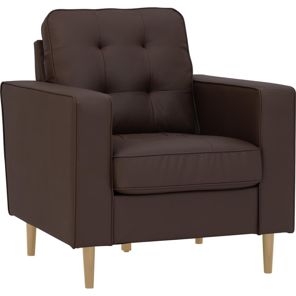 NESTHOUZ ROYCE SOFA 1 SEATER SOFA MOCHA