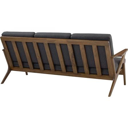 SOFA ASTON 3 SEATER 109/113/6516 COCOA WITH SEAL COLOUR DIMITY FABRIC CUSHION