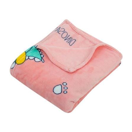 BLANKET HOME LIVING DINO 50X60" PINK