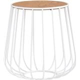 GABBIA SIDE TABLE ROUND NATURAL WHITE