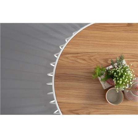 GABBIA SIDE TABLE ROUND NATURAL WHITE