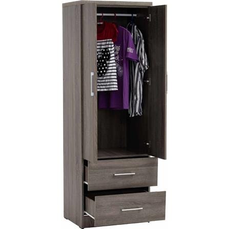 NUHOOM DUBLIN WARDROBE 2 DOOR+DRAWER SONOMA OAK