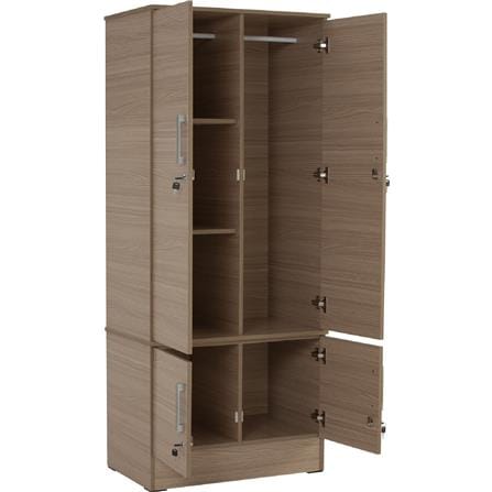NUHOOM NAOMI WARDROBE 4 DOOR EBONNESE