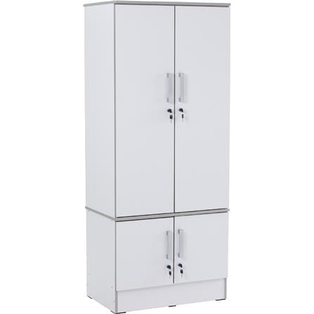 NUHOOM NAOMI WARDROBE 4 DOOR WHITE