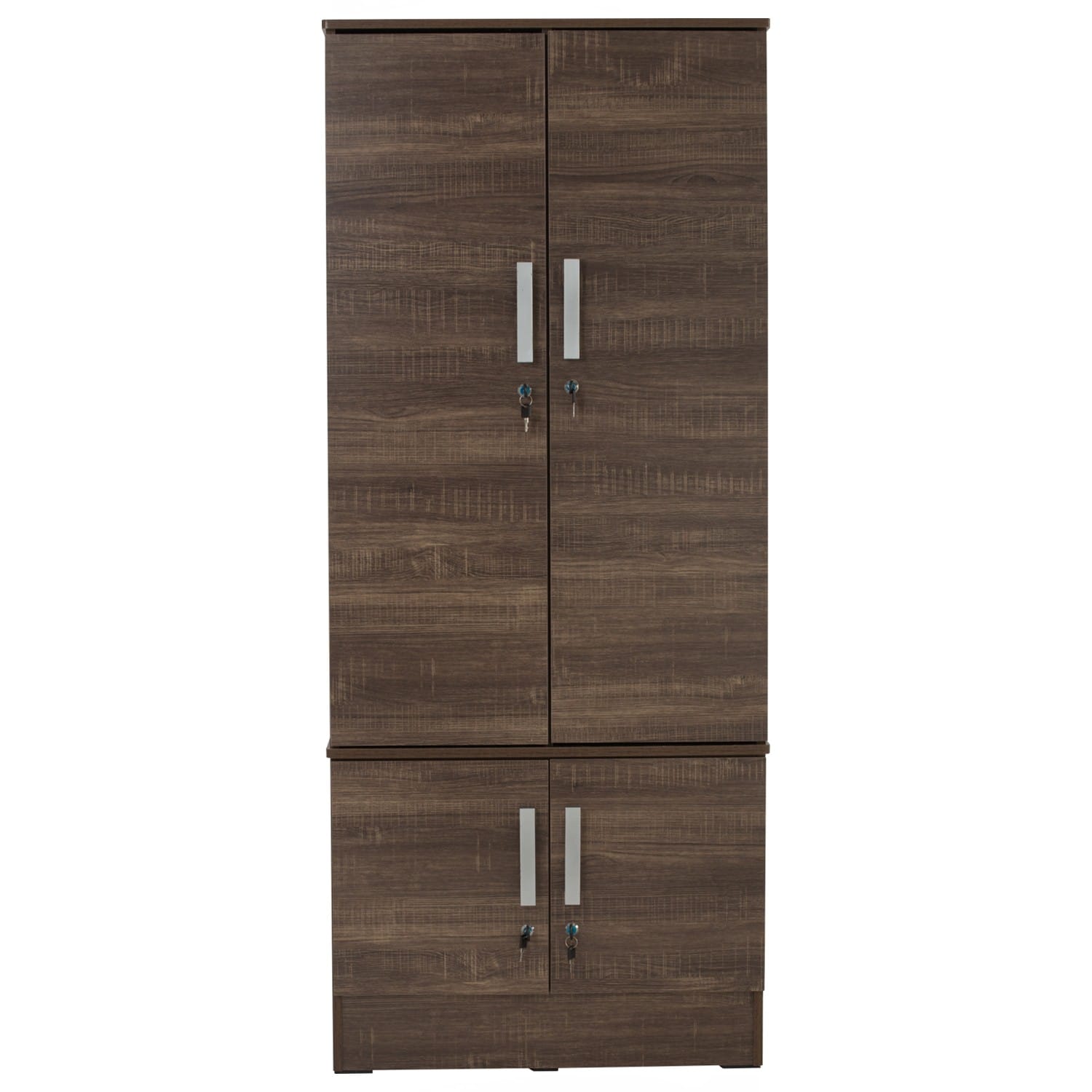 NUHOOM NAOMI WARDROBE 4 DOOR VINTAGE OAK