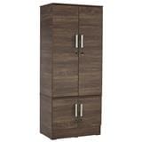 NUHOOM NAOMI WARDROBE 4 DOOR VINTAGE OAK