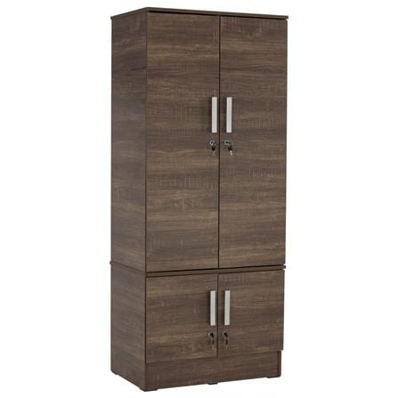 NUHOOM NAOMI WARDROBE 4 DOOR VINTAGE OAK