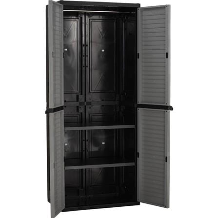NUHOOM OPTIMUS LARGE WARDROBE  GREY/BLACK