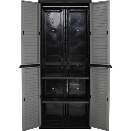 NUHOOM OPTIMUS LARGE WARDROBE  GREY/BLACK