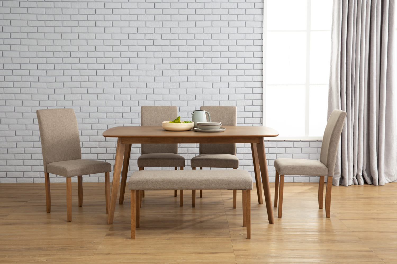 NUHOOM ALLEGRO DINING TABLE  150CM COCOA