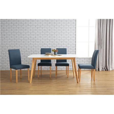 AIMON DINING TABLE  120CM WHITE LAC