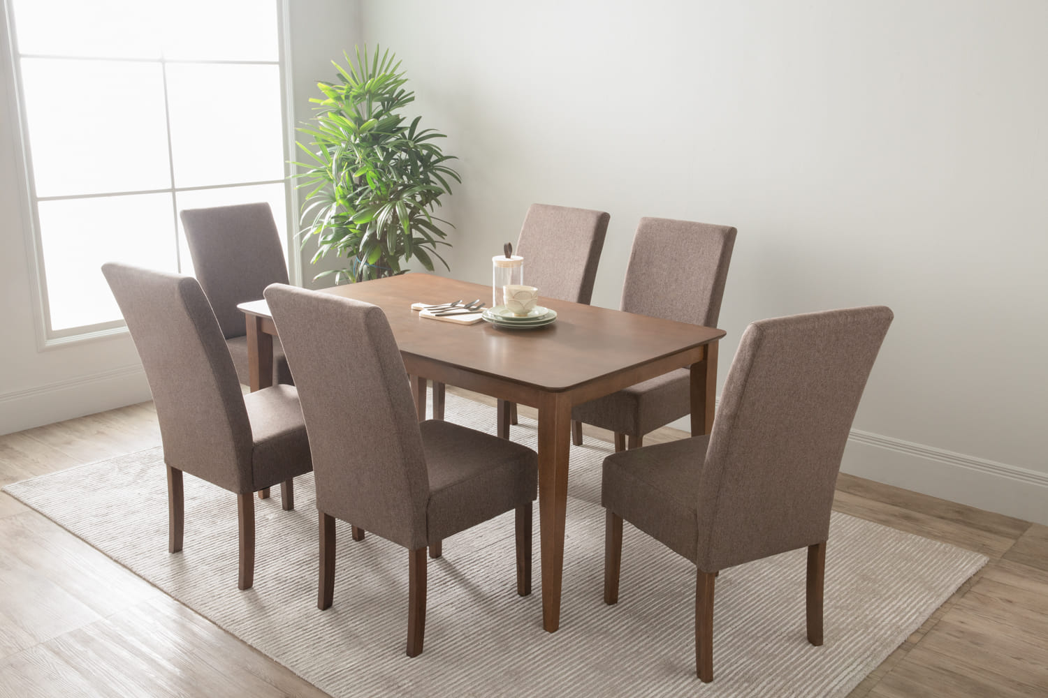 NUHOOM ALLEGRO DINING TABLE  150CM COCOA
