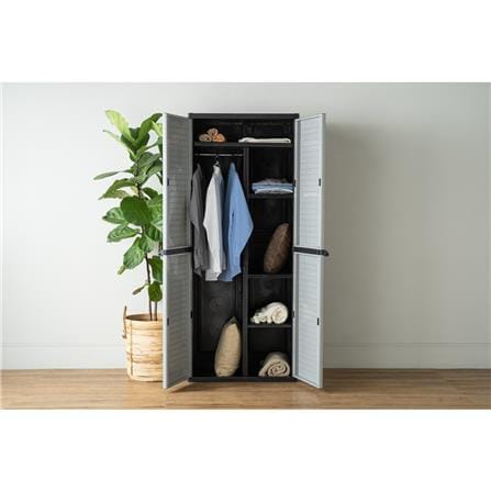 NUHOOM OPTIMUS MULTIPURPOSE CABINET BLACK/BEIGE